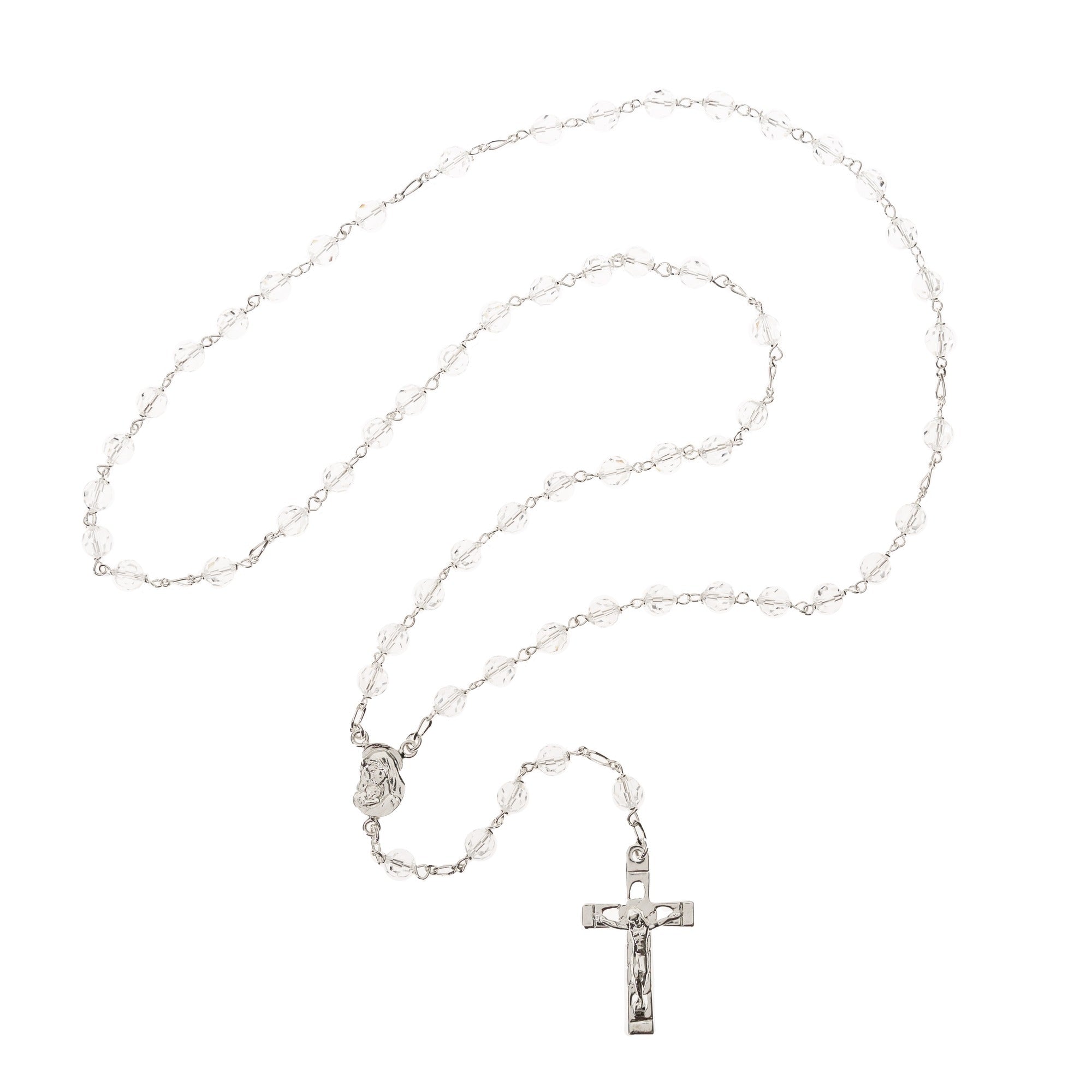 Clear Swarovski Crystal Rosary