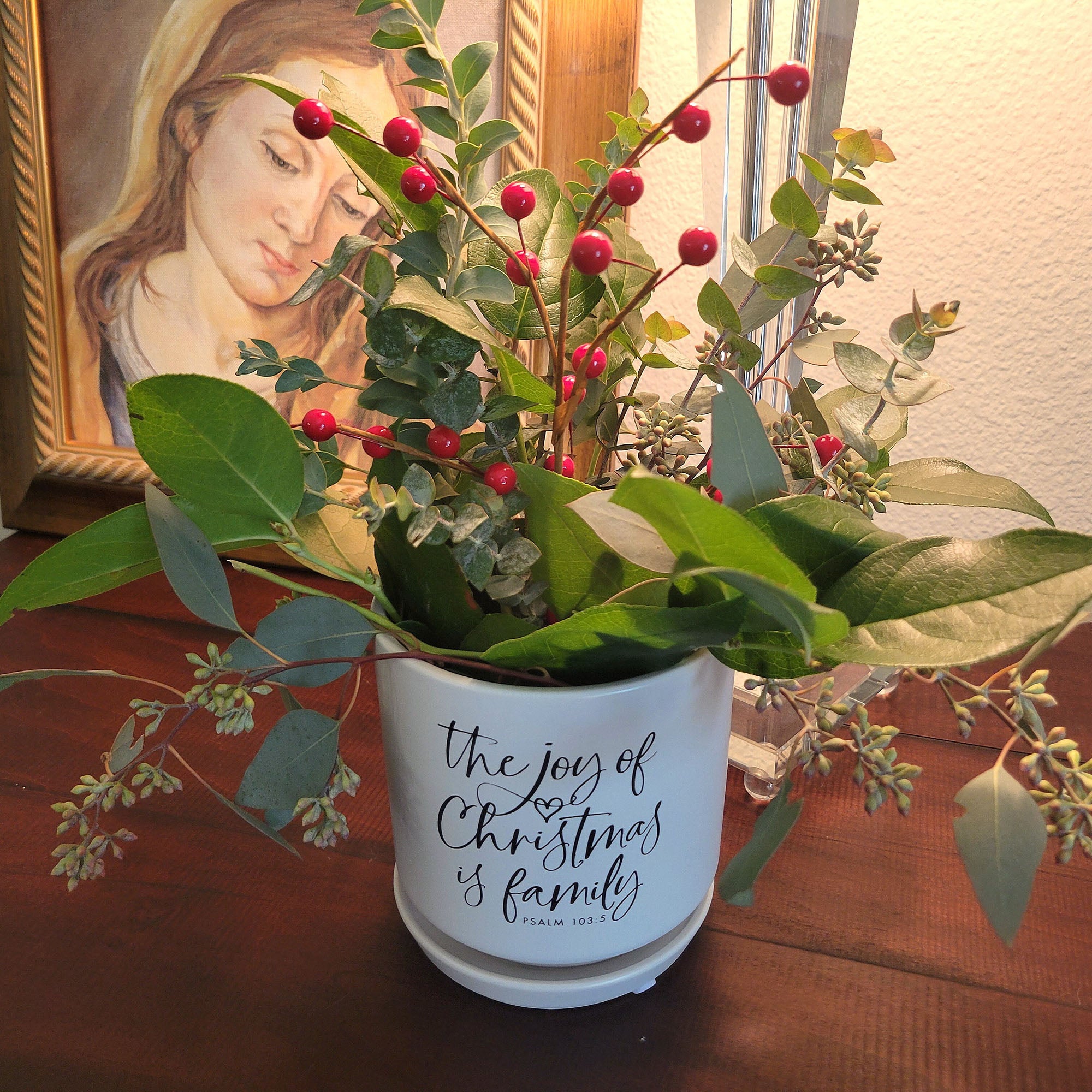 The Joy of Christmas is Family Planter - 4" Pot