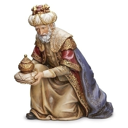 Kneeling King Gaspar Nativity Statue for 19" Scale Nativity