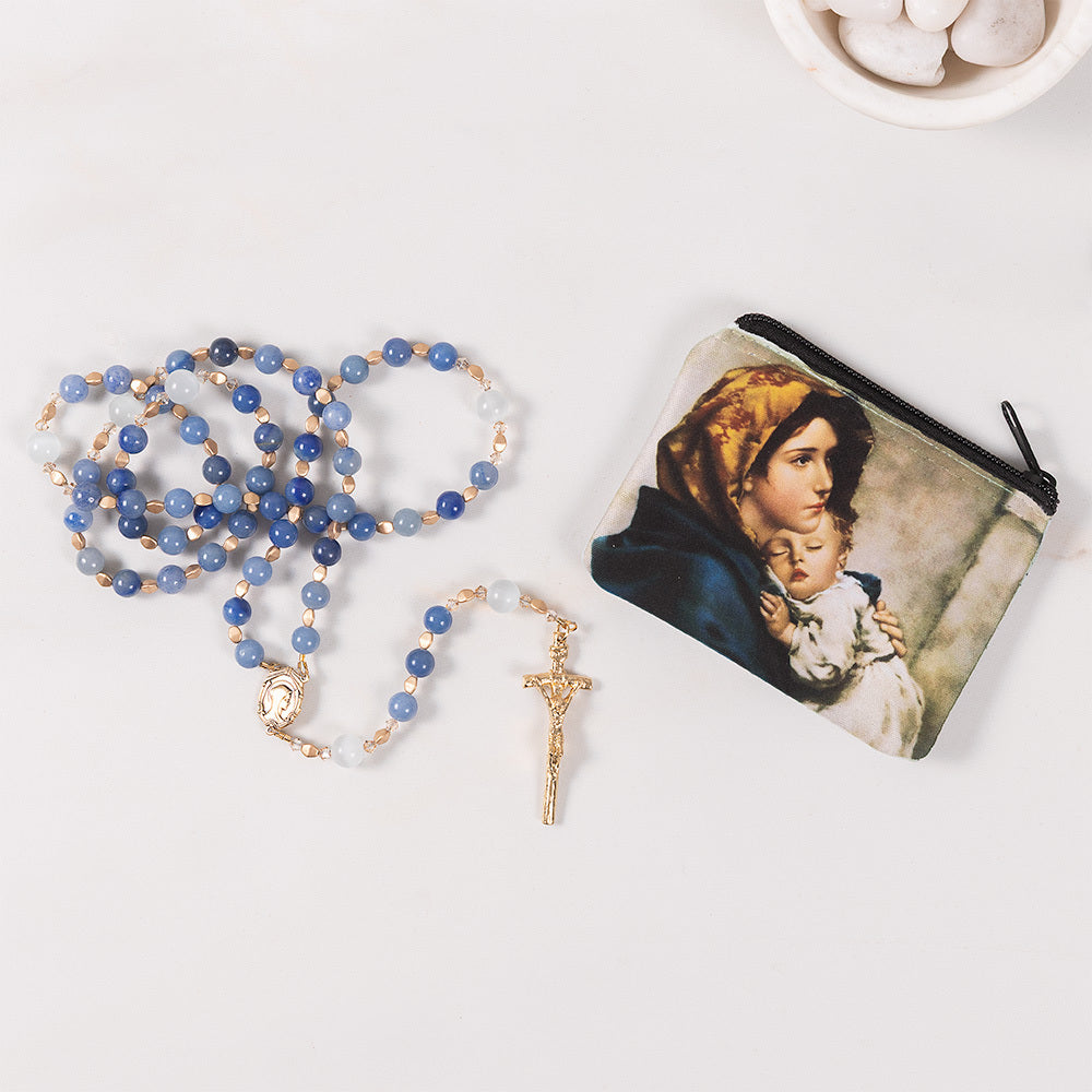 Mary Mother of God Rosary & Madonna of the Streets Rosary Pouch Gift Set