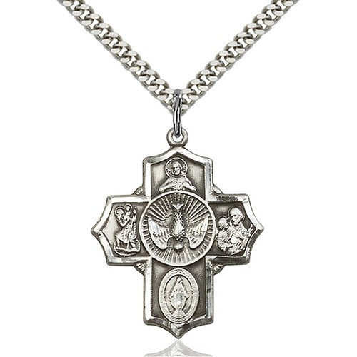 Sterling Silver 5-Way Pendant - 2509934
