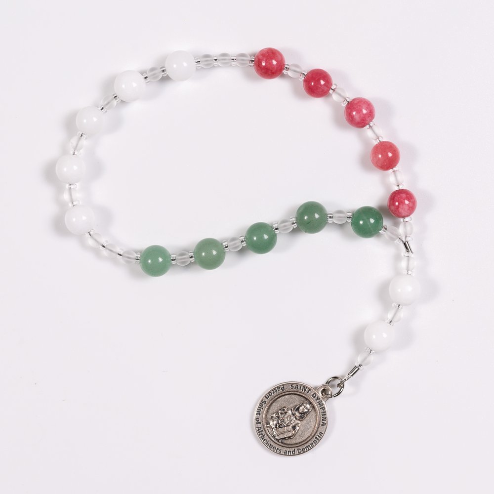 Jade & Aventurine Chaplet of St. Dymphna