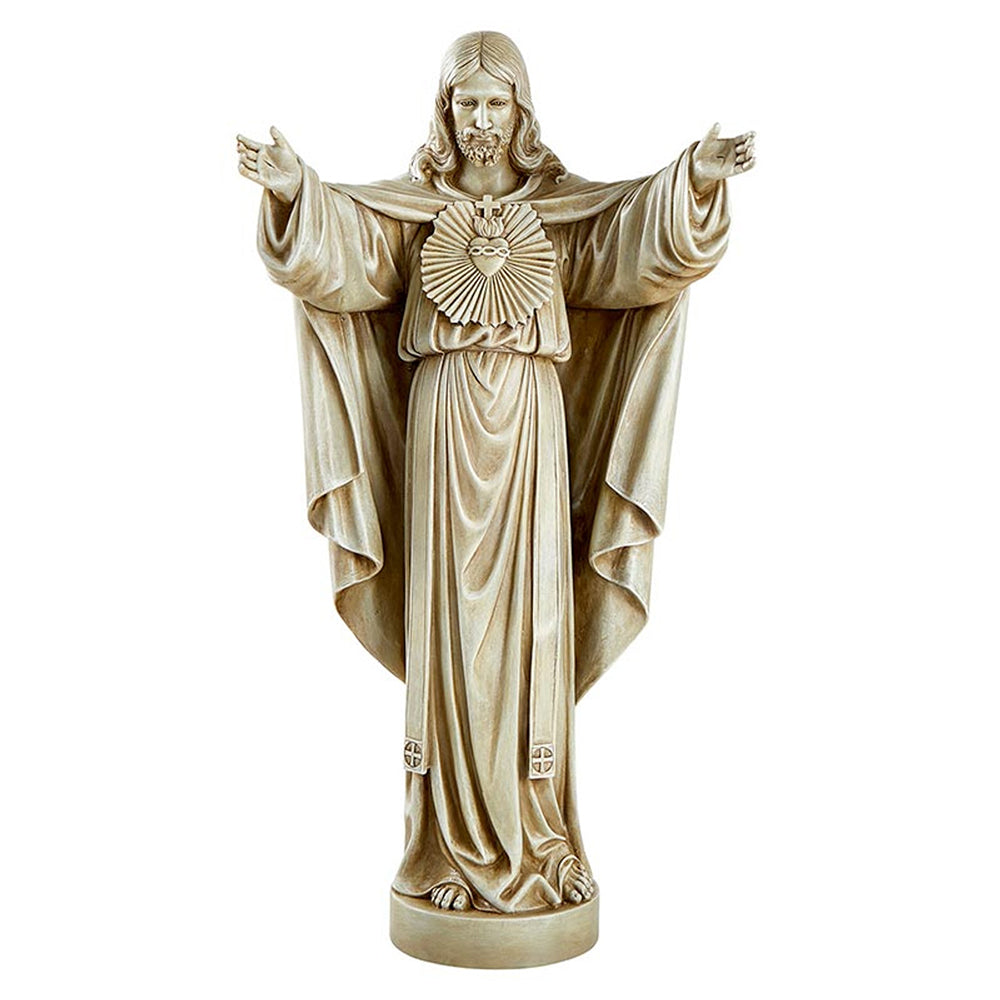 Sacred Heart Of Jesus Outdoor Statue - 22"