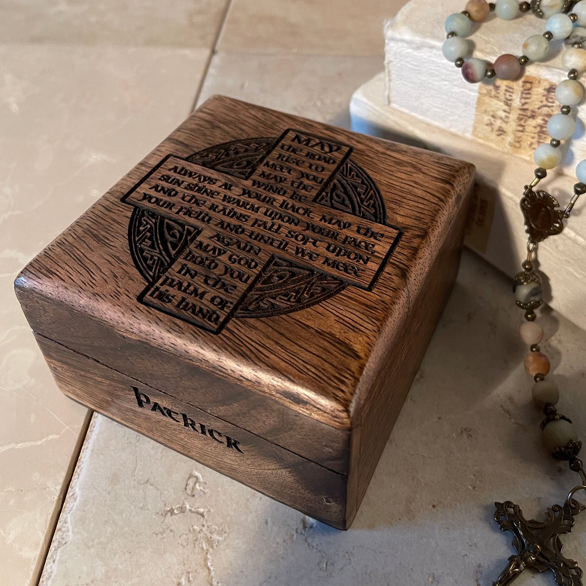 Personalized Irish Blessing Keepsake Box