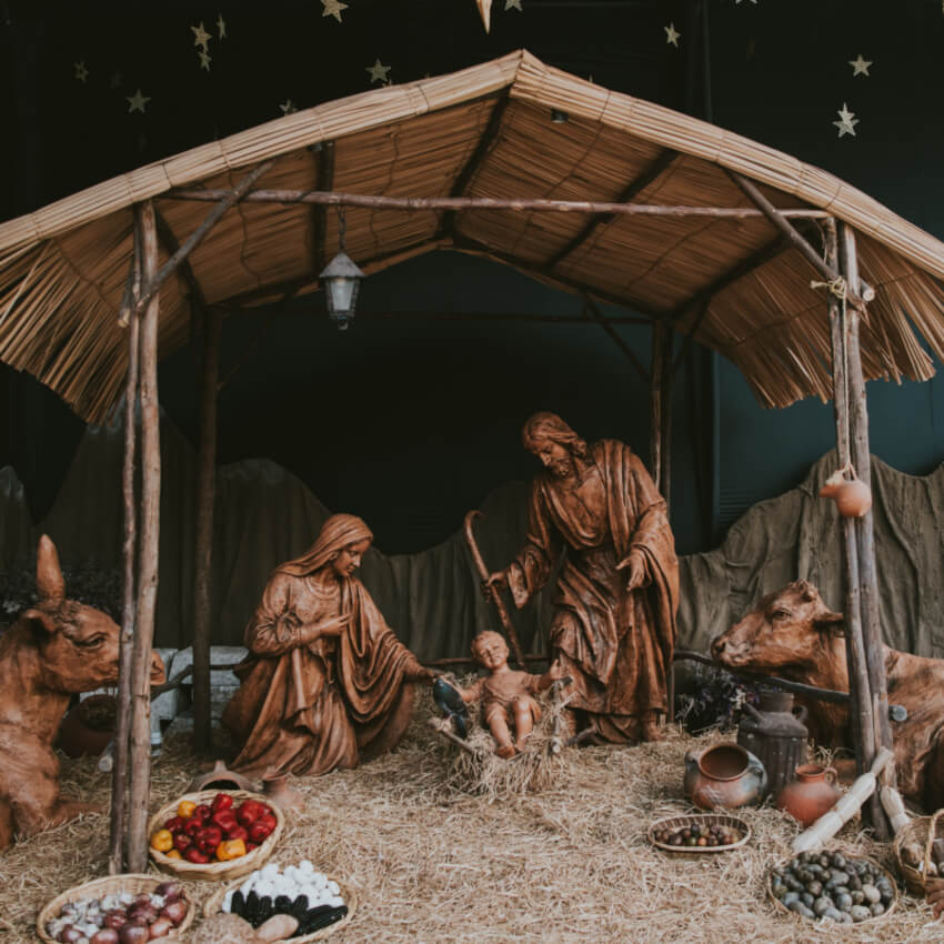 Who created the first nativity scene?