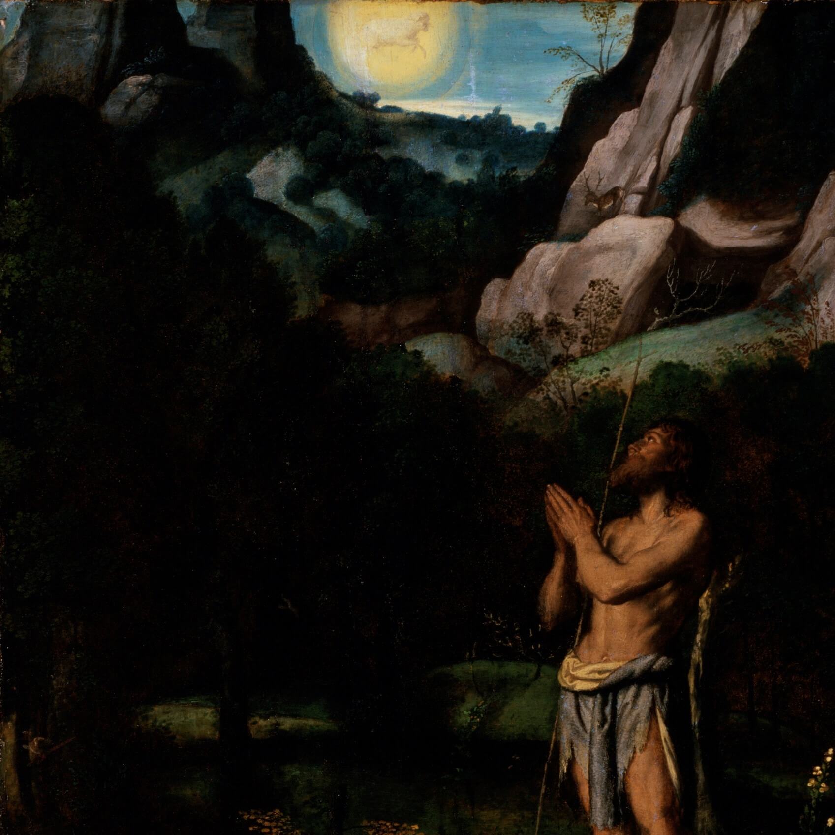 How long was John the Baptist in the desert?