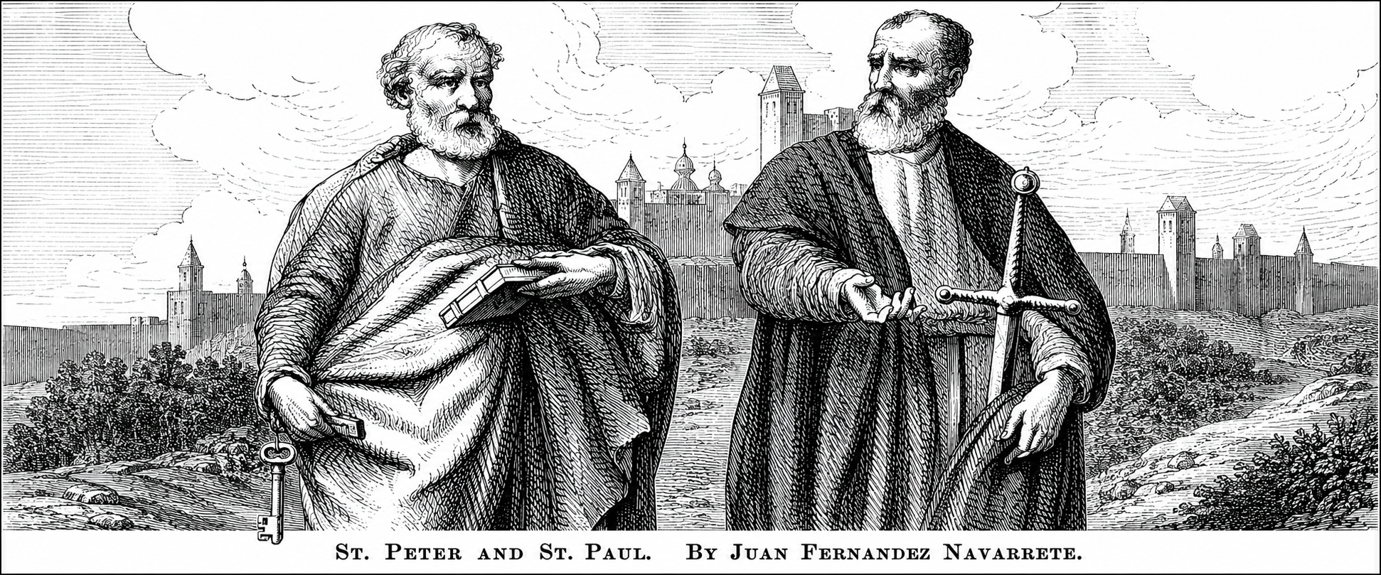 Saints Peter and Paul celebrated on the same day