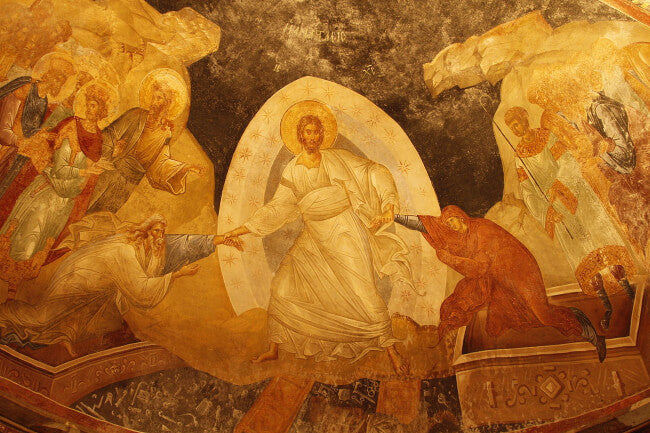 Holy Saturday...The Anastasis. 1315-1321, Chora Church, Istanbul.