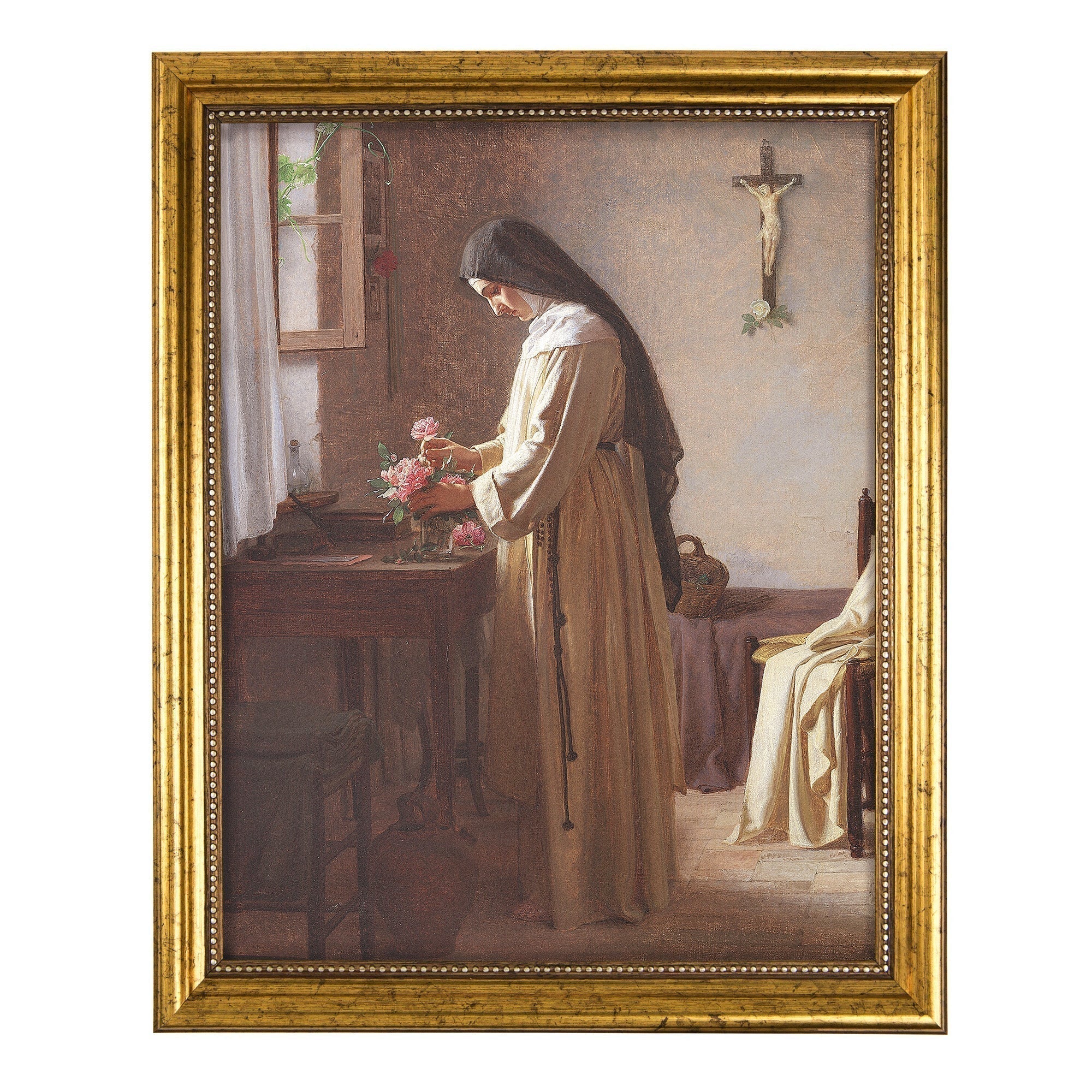 Nun At Morning Framed Art makes a great gift for a nun.