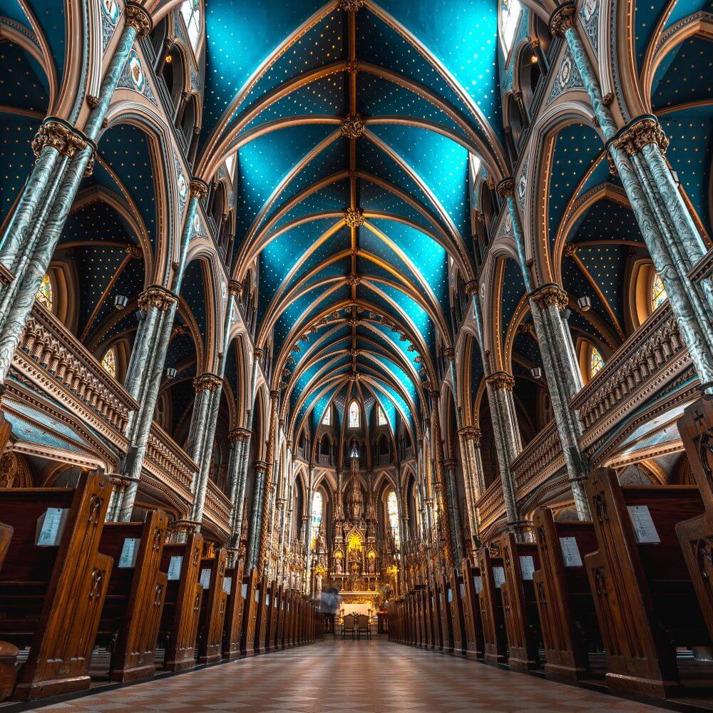 Can you name the different parts of a church?