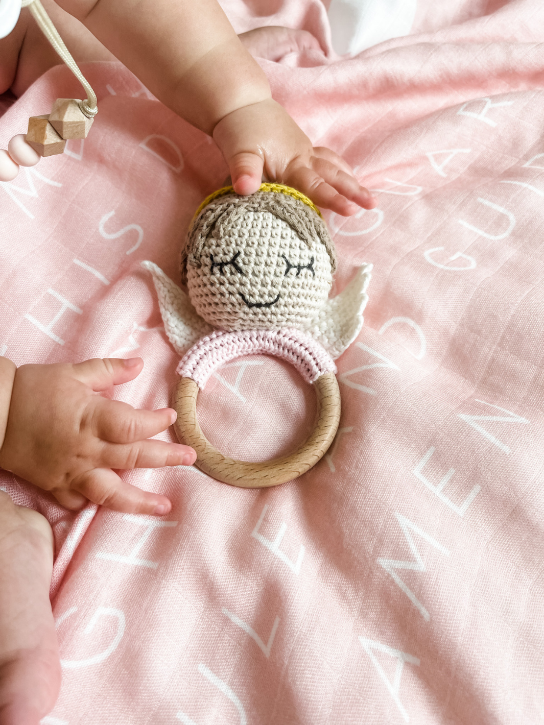 Guardian Angel Rattle (Girl)