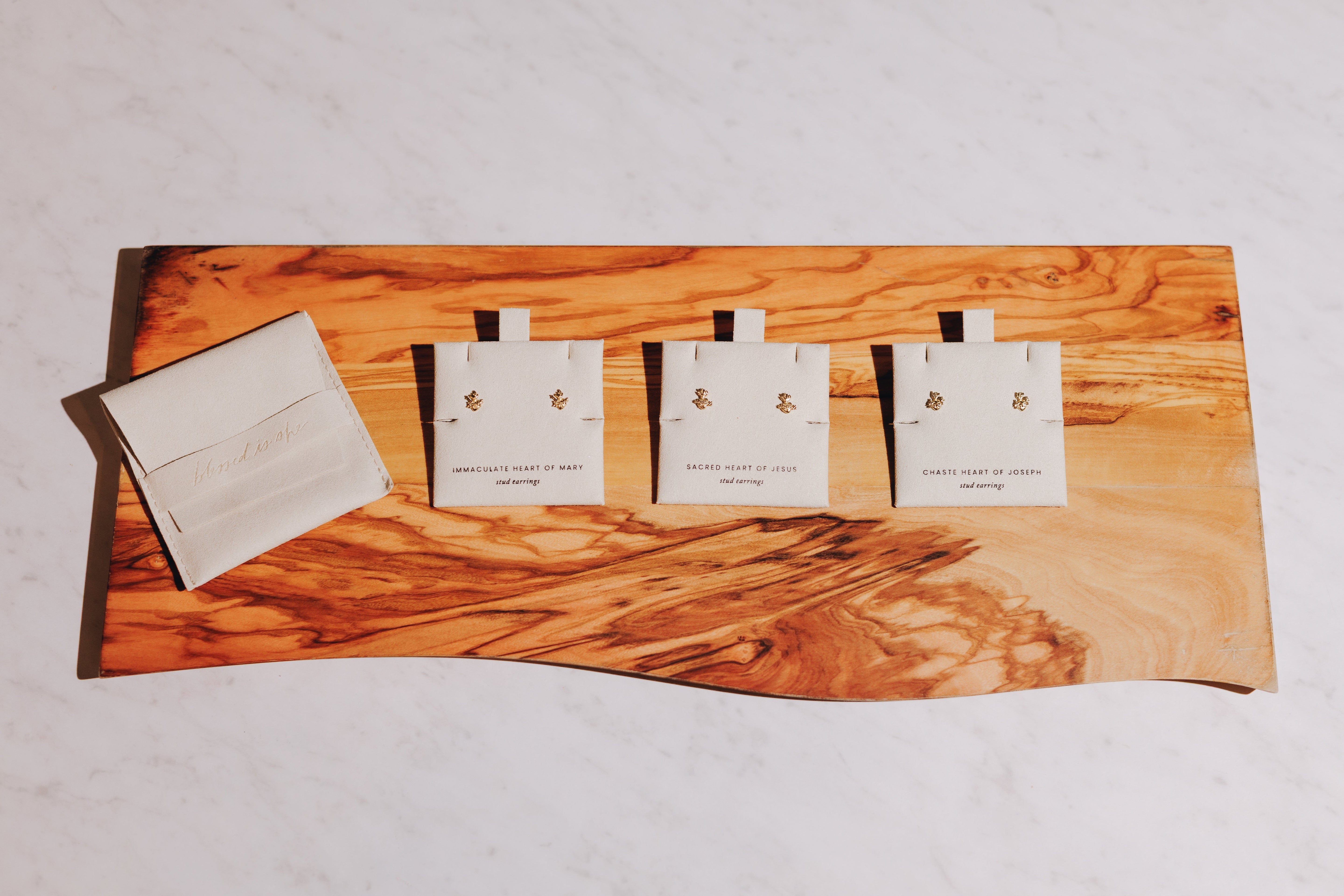 Immaculate Heart of Mary Stud Earrings