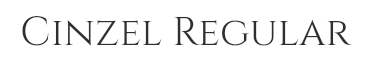 Preview of the font Cinzel regular