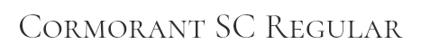 Preview of the font Cormorant sc regular