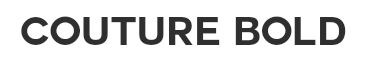 Preview of the font Couture bold
