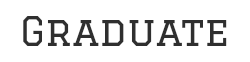 Preview of the font Graduate