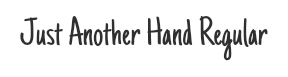 Preview of the font Just another hand regular