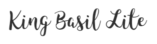 Preview of the font King basil lite
