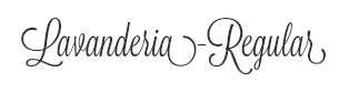 Preview of the font Lavanderia regular