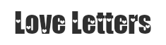 Preview of the font Love letters