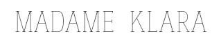 Preview of the font Madame klara