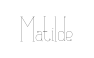 Preview of the font Matilde