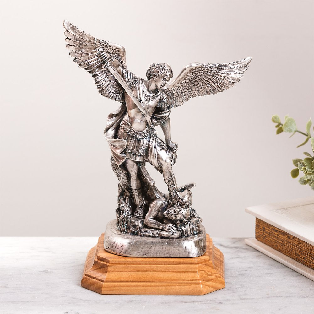 Italian St. Michael Statue - 8.85"