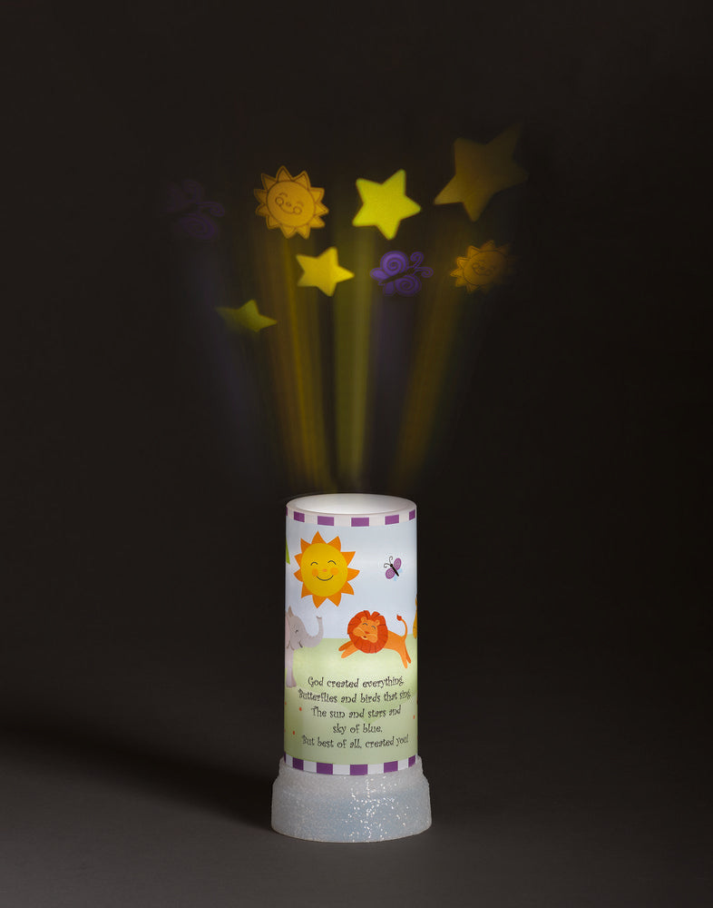 God Created Everything LED Projector Night Light