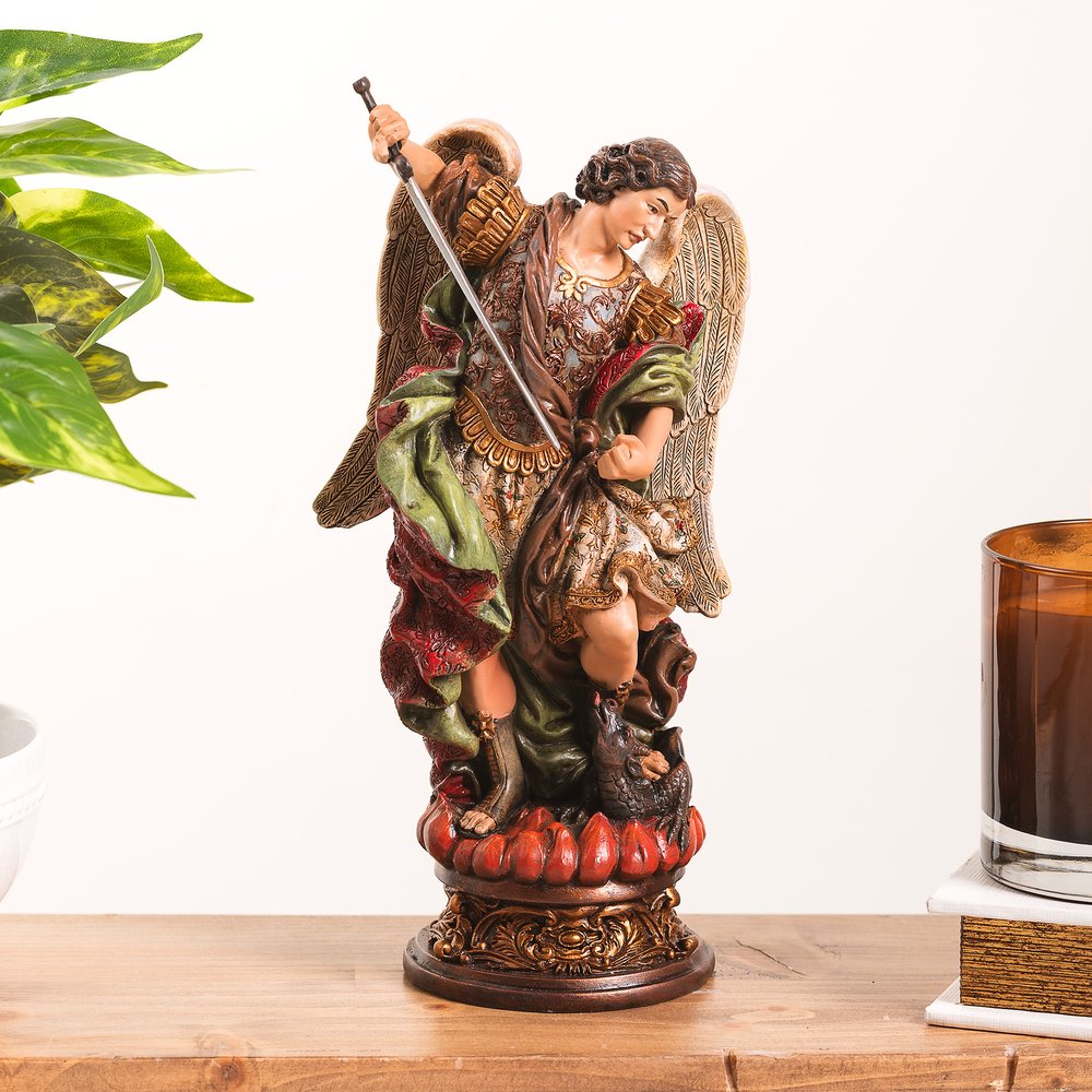 Old World St. Michael Statue - 9.75"