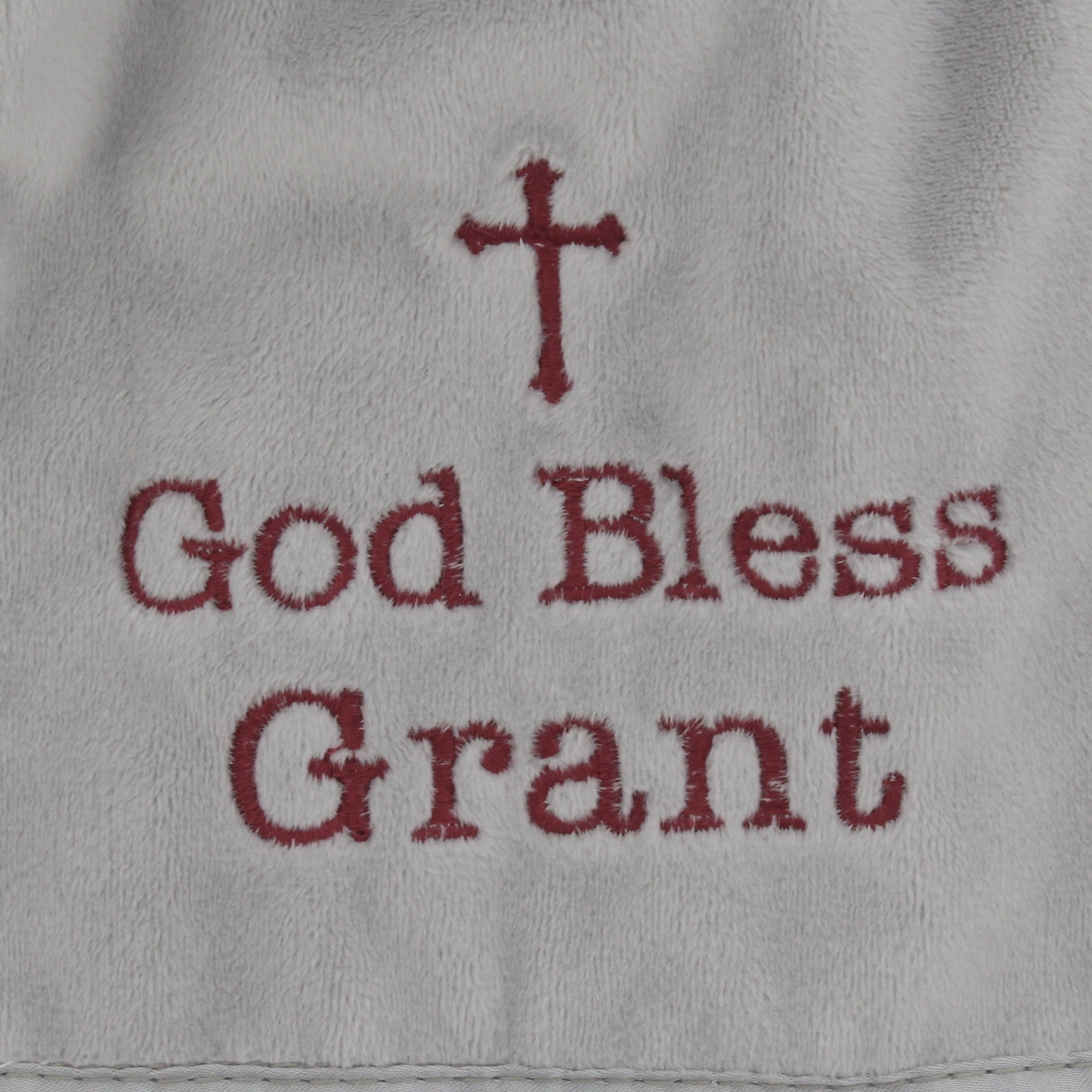 Personalized "God Bless You" Elephant Snuggler