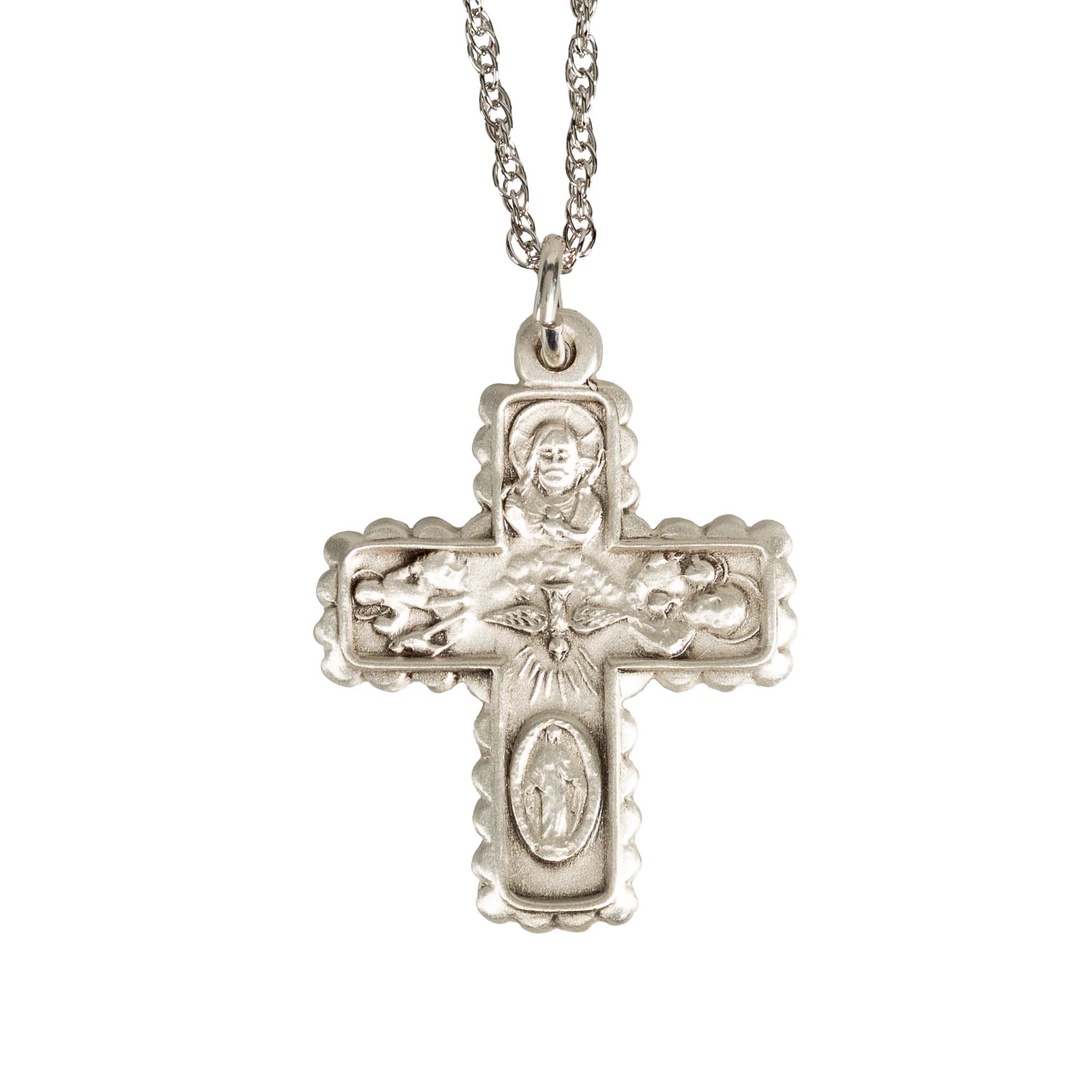 Archive Collection 4-Way Cross Medal Necklace