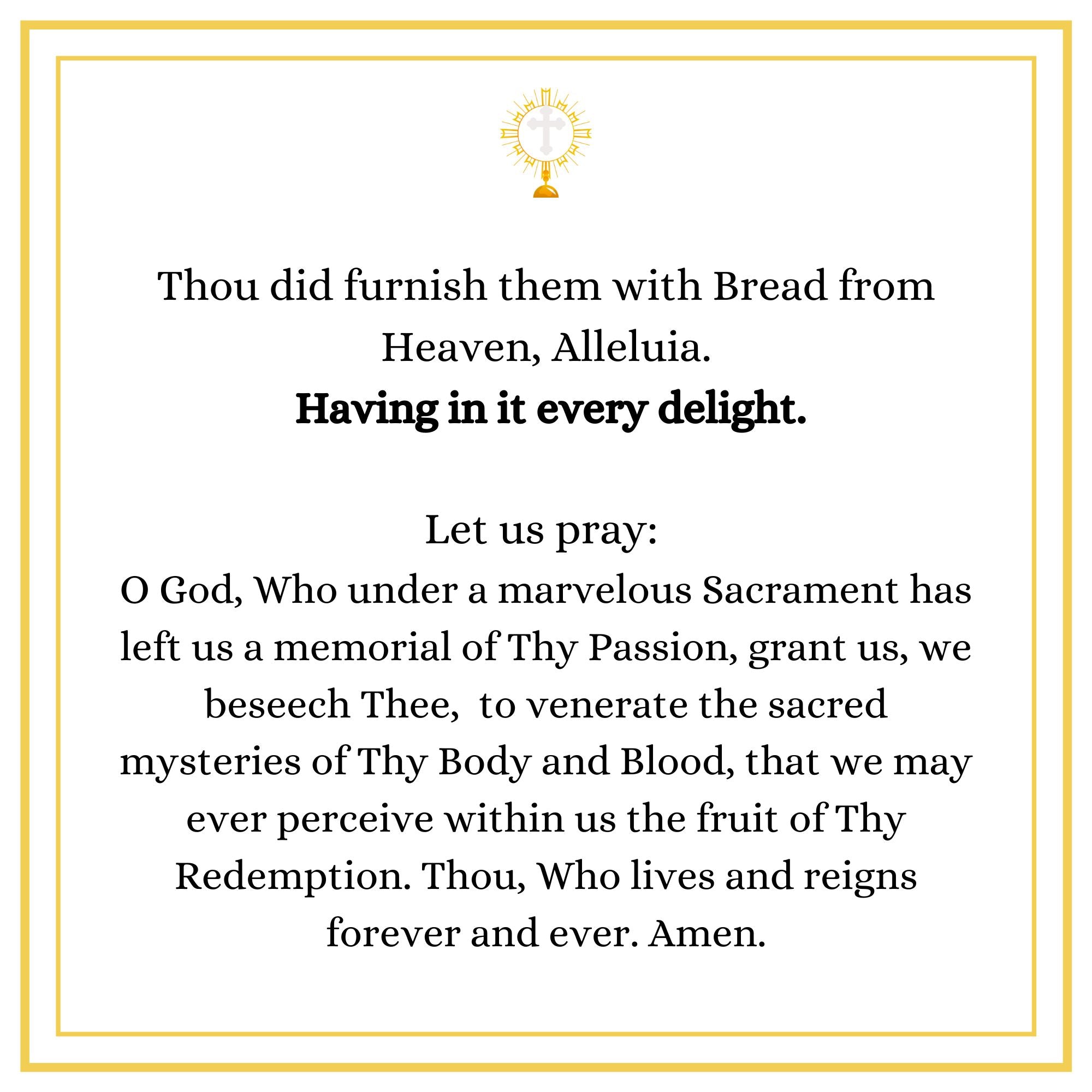 Litanies for Littles: The Most Blessed Sacrament