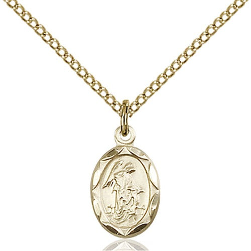 14kt Gold Filled Guardian Angel Petite Pendant