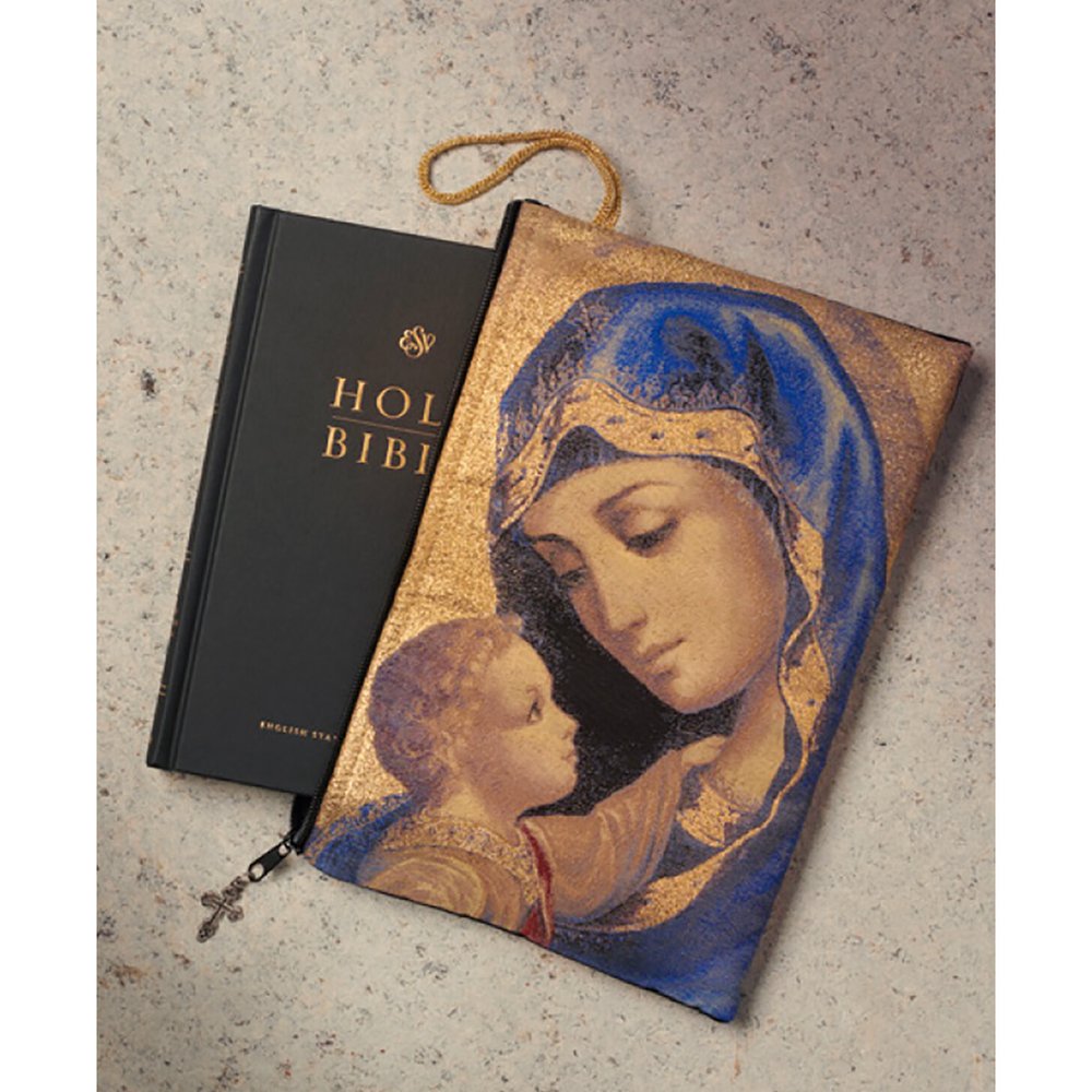 Madonna & Child Tapestry Bible Case