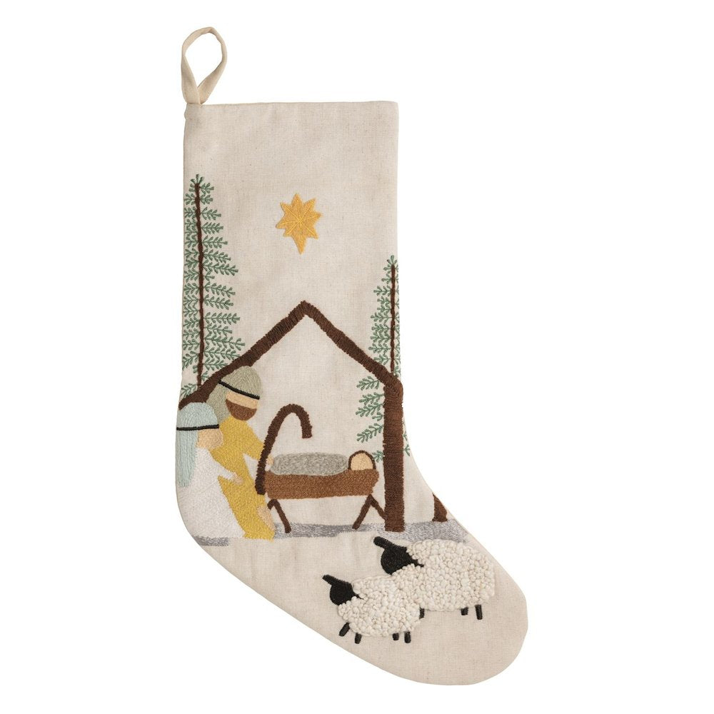 Nativity & Angel Christmas Stockings - Set of 4 Coordinating Designs