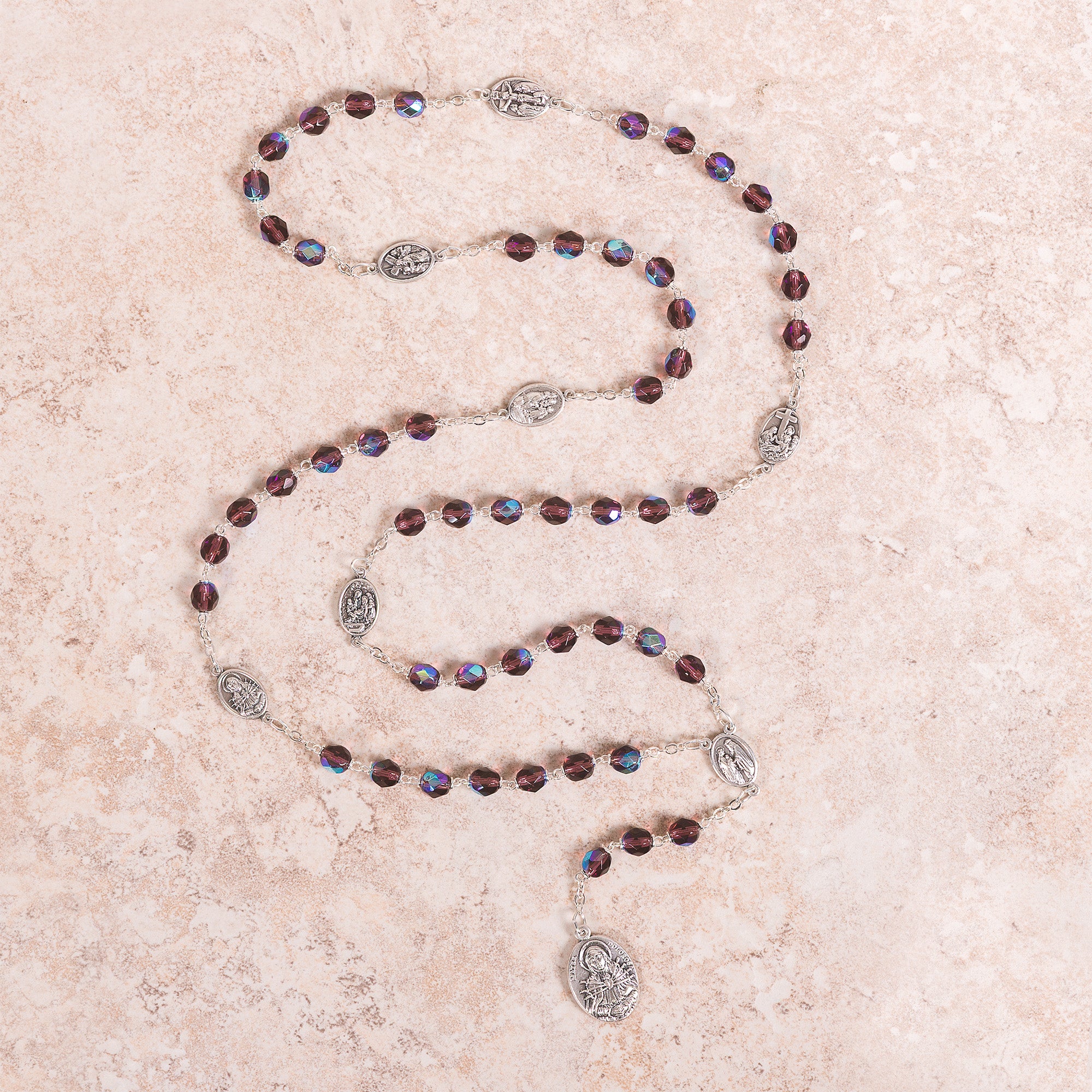 Dark Amethyst Seven Sorrows Chaplet