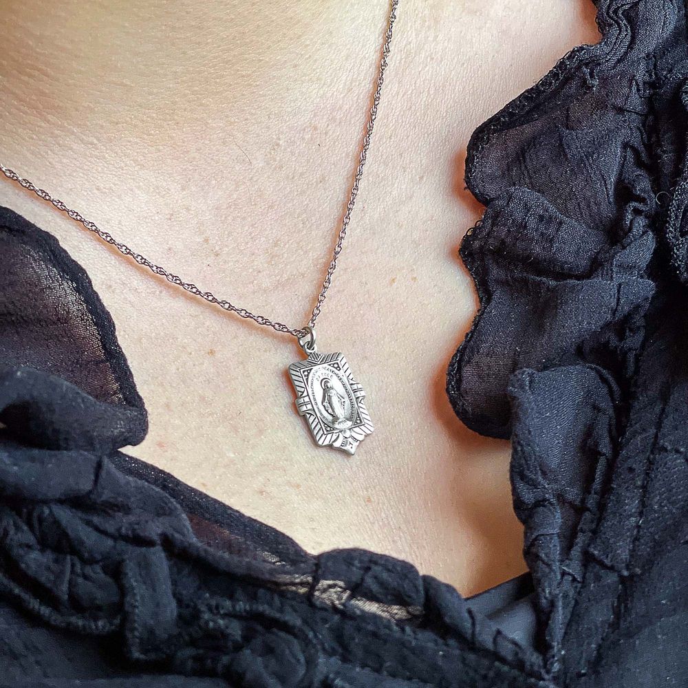 Archive Collection Vintage Miraculous Medal Necklace