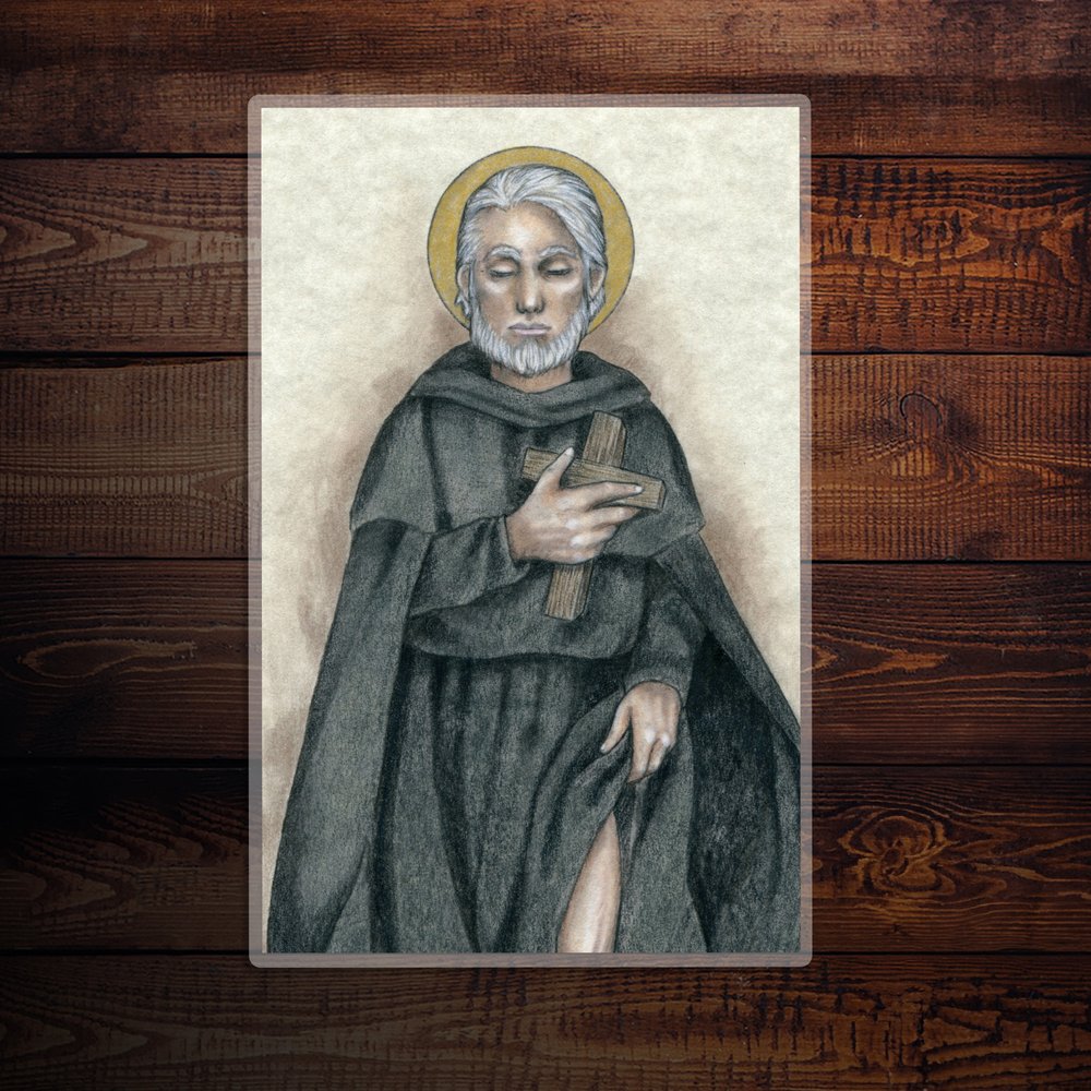 Saint Peregrine Laziosi Large Prayer Card
