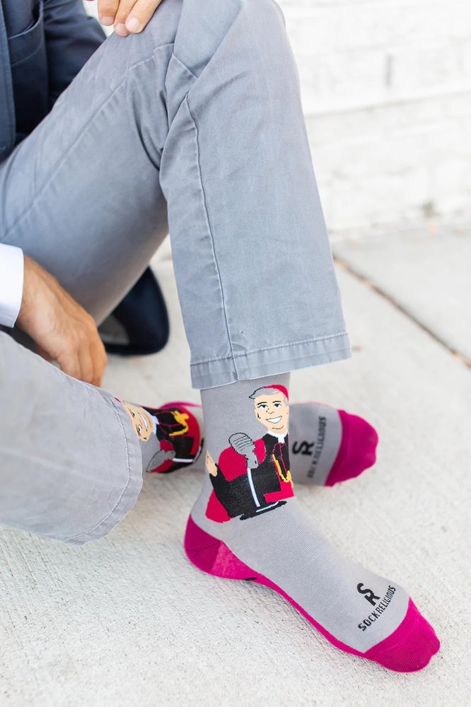 Archbishop Fulton Sheen Adult Socks