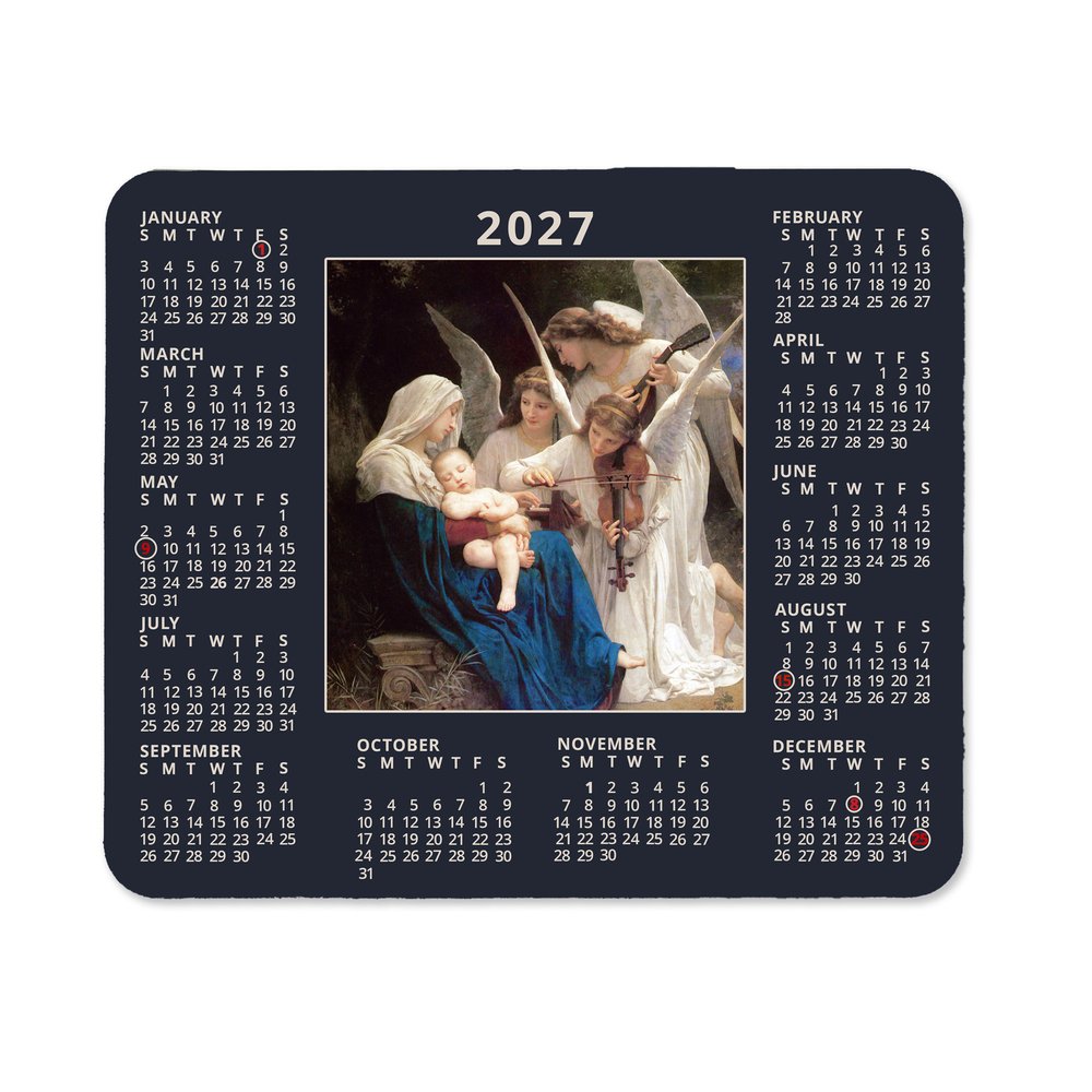 Song of the Angels 2027 Calendar Mousepad