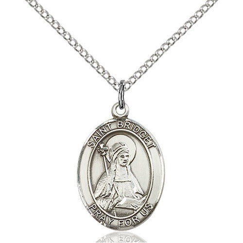 Sterling Silver St. Bridget of Sweden Pendant