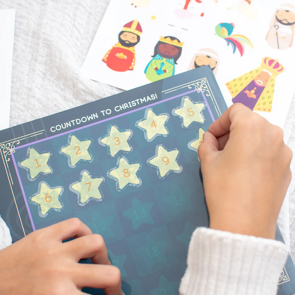 Advent Calendar & Reusable Nativity Sticker Set