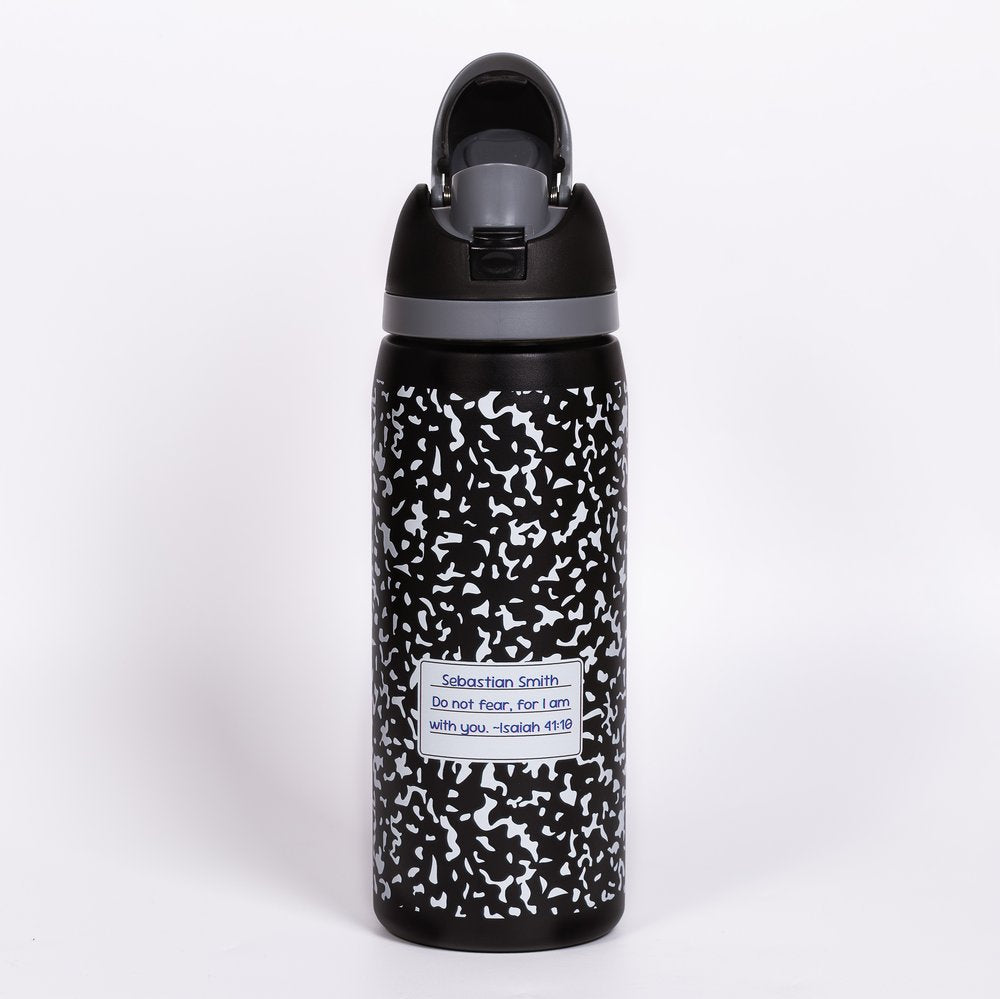 Personalized Do Not Fear Notebook Water Bottle