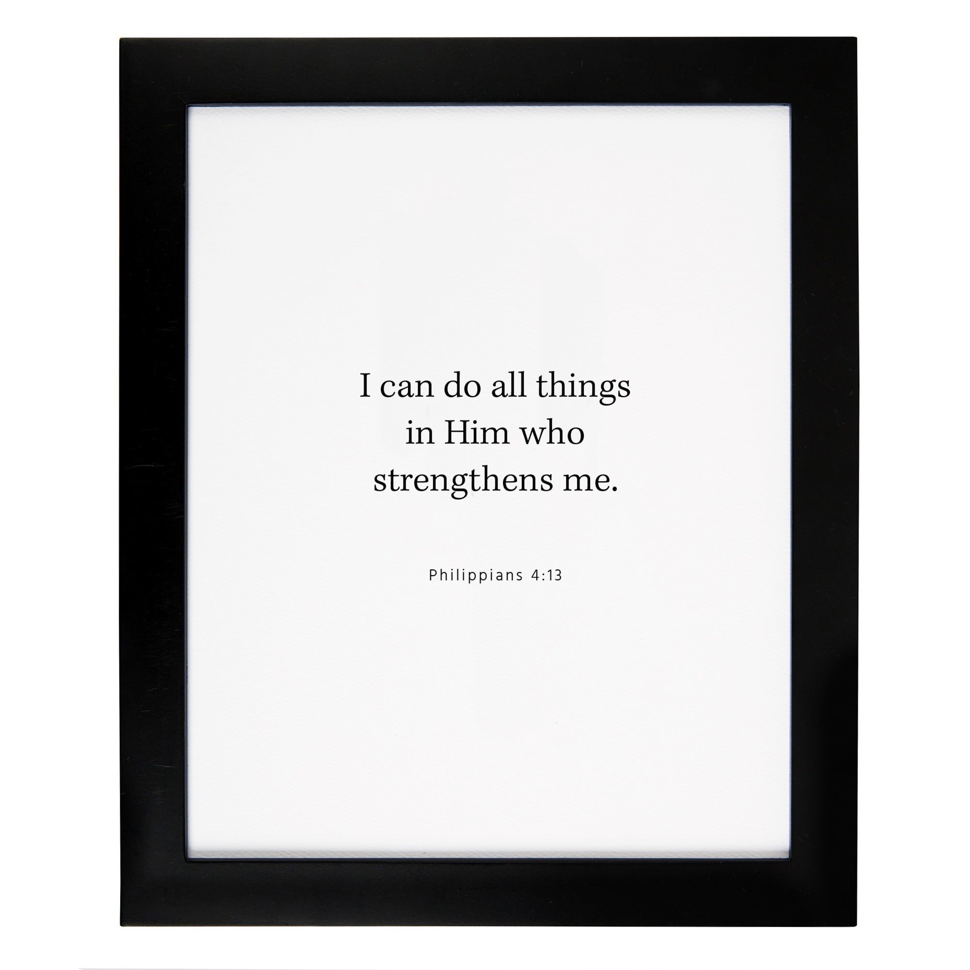 Phillippians 4:13 Framed Scripture Print