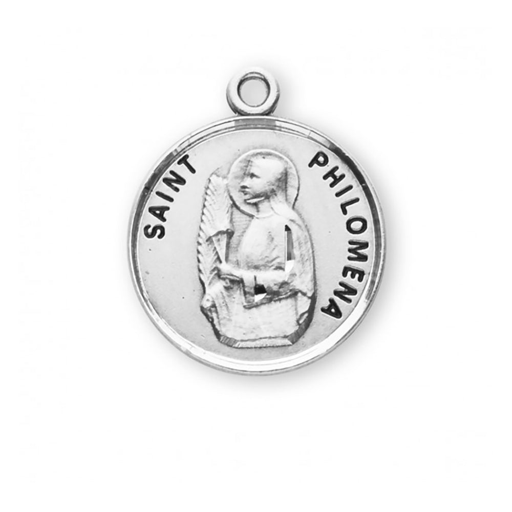 Petite Sterling St. Philomena Necklace