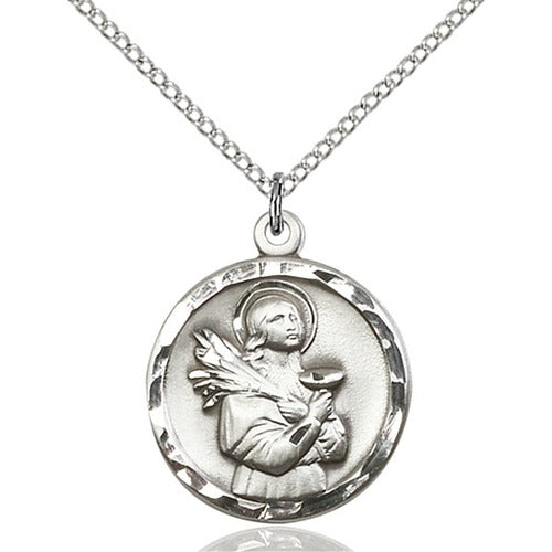 Sterling Silver Lucy Pendant 7/8 X 3/4