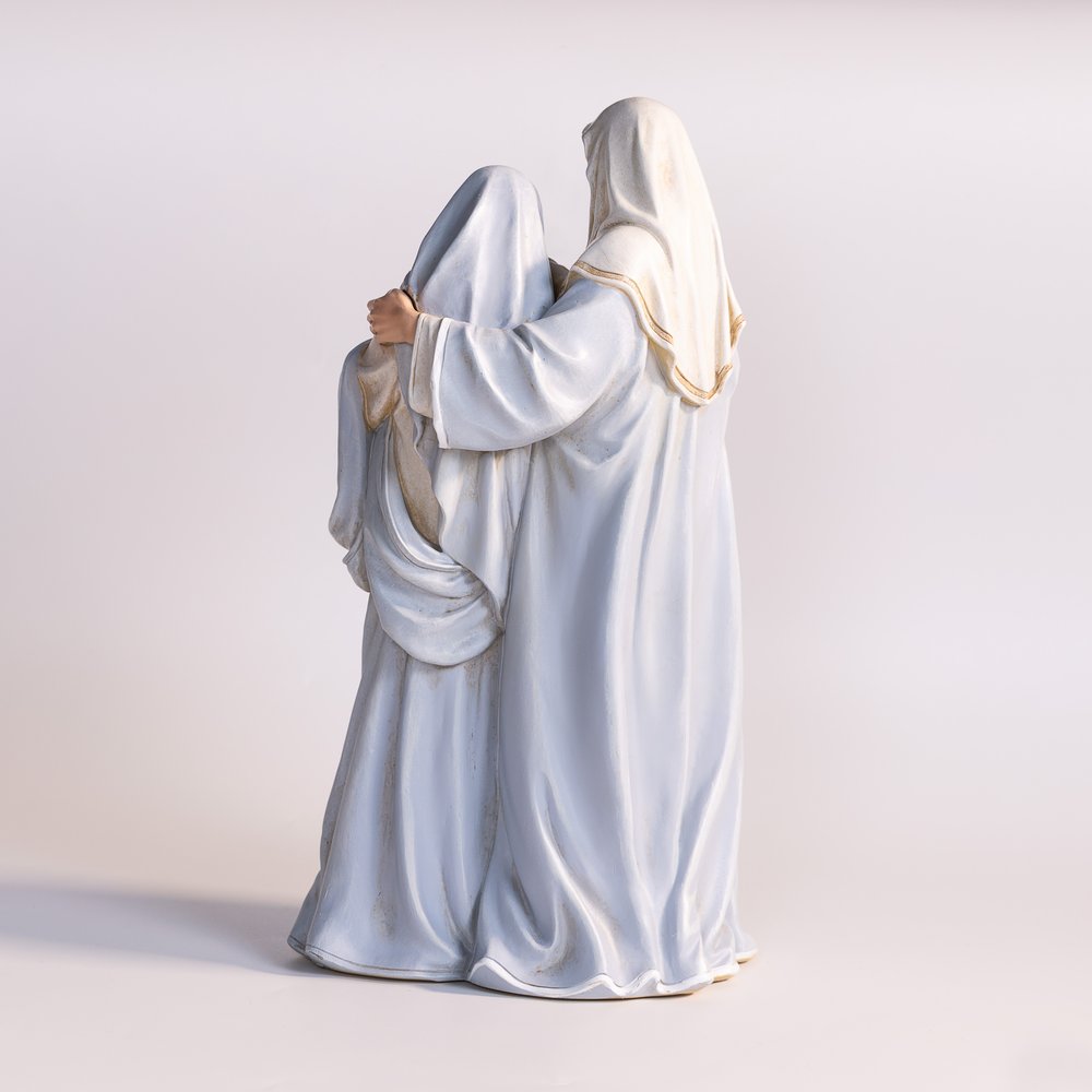 Adoring Holy Family Statue - 12"