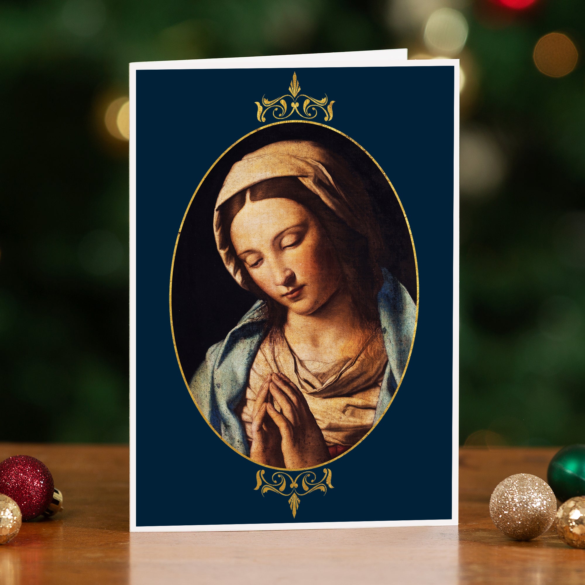Virgin in Prayer Christmas Cards -  Set of 20