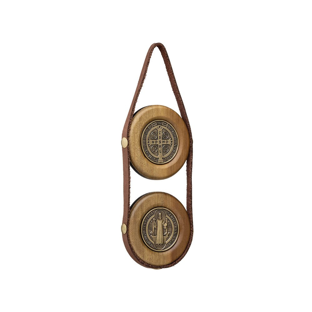 St. Benedict Wood & Leather Home Blessing