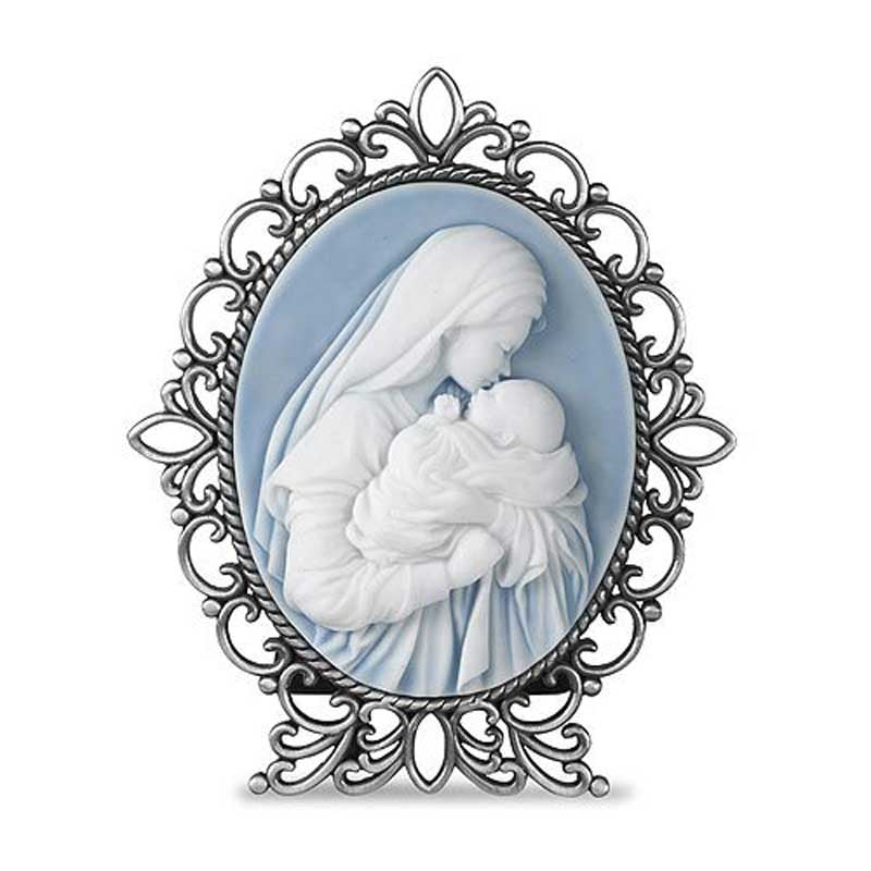 Mother's Kiss Framed Cameo - 4.25"